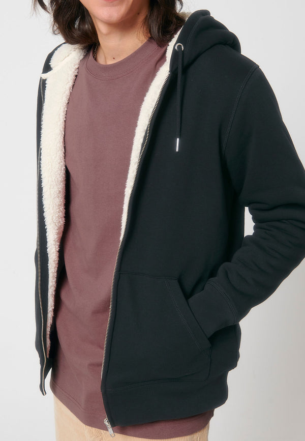 HYGGER SHERPA | Unisex Zip-Hoodie mit Sherpa-Innenfutter