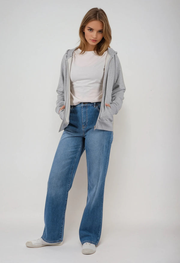 CONNECTOR | Klassischer Zip-Hoodie aus Bio-Baumwolle