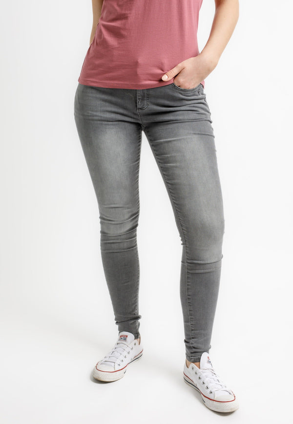 Skinny Fit – graue Damenjeans "ROSA" (Kollektion 2022) - TORLAND