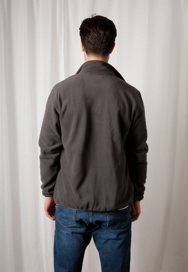 ZEDAN | Nachhaltige Herren Basic Fleecejacke aus 100% recyceltem Polyester