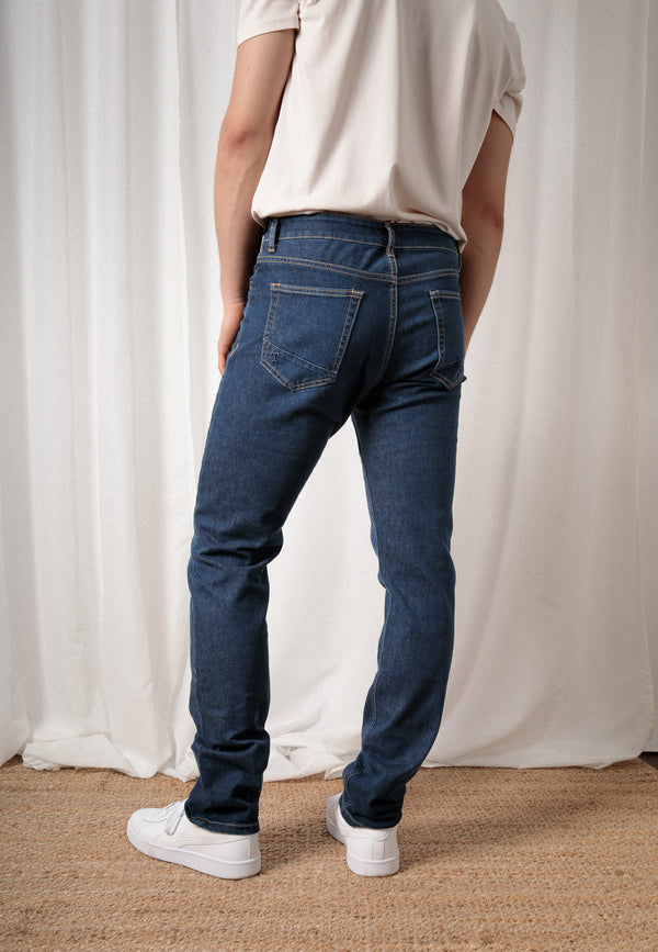 BENNY | Nachhaltige Slim Fit Herrenjeans aus Bio-Denim in Dark Indigo