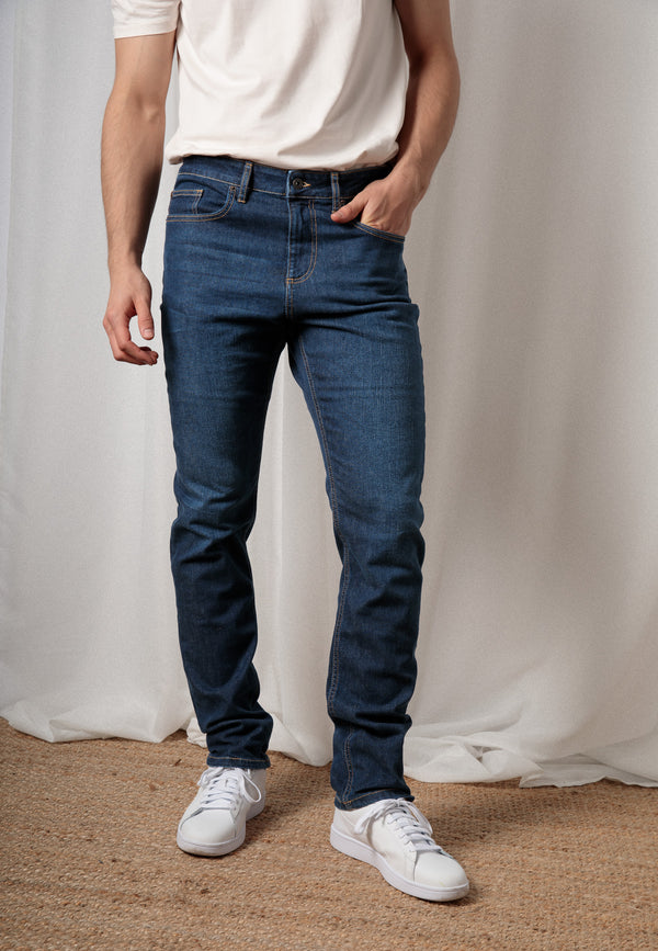 BENNY | Nachhaltige Slim Fit Herrenjeans aus Bio-Denim in Dark Indigo