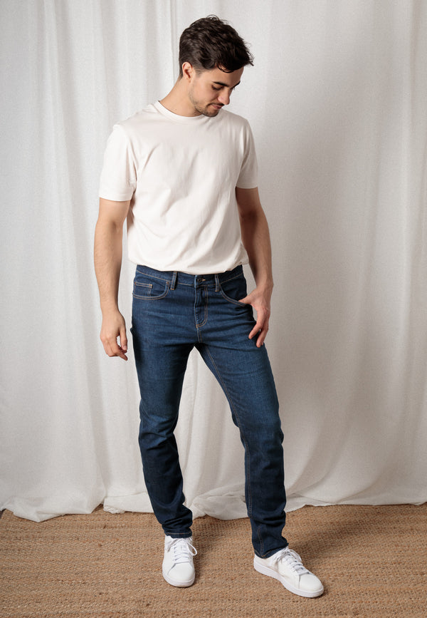 BENNY | Nachhaltige Slim Fit Herrenjeans aus Bio-Denim in Dark Indigo