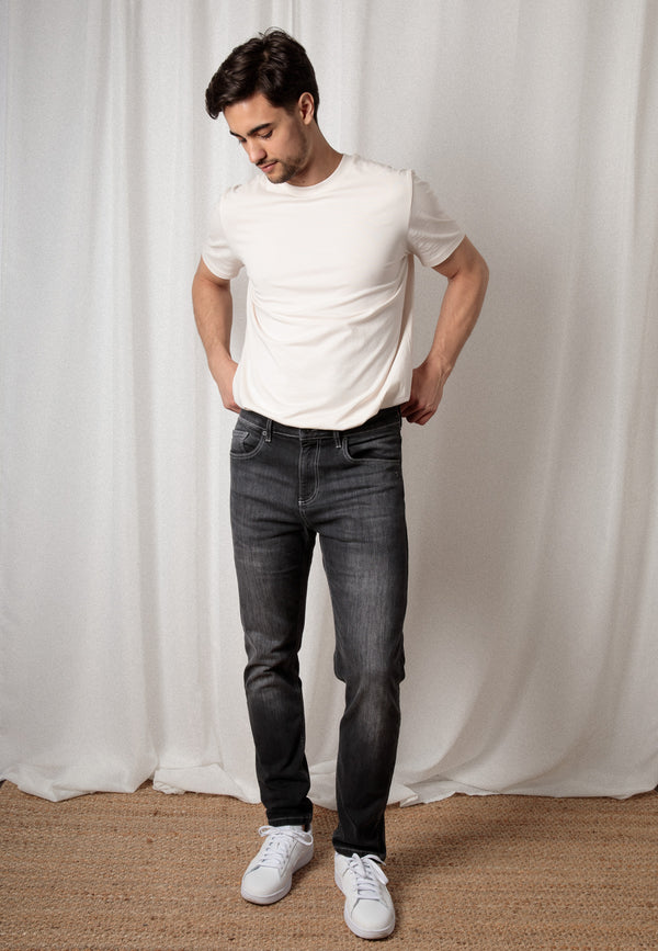 BENNY | Nachhaltige Slim Fit Herrenjeans aus Bio-Baumwolle in Grau