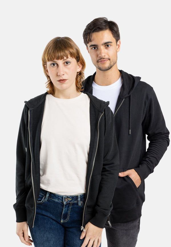 CONNECTOR | Klassischer Zip-Hoodie aus Bio-Baumwolle