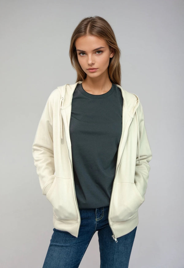 CONNECTOR | Klassischer Zip-Hoodie aus Bio-Baumwolle
