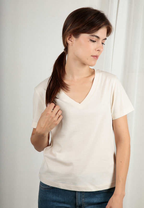 ISLA | Nachhaltiges Damen V-Shirt aus 100% Bio-Baumwolle