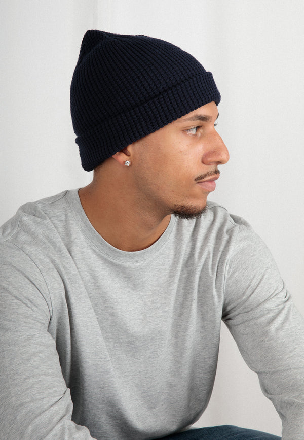 WAFFY | Nachhaltige Unisex Beanie mit Waffelstrick