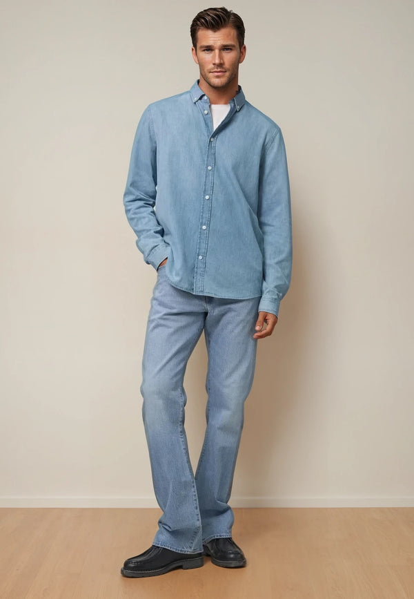DENNIS | Nachhaltiges Denimshirt aus 100% Biobaumwolle