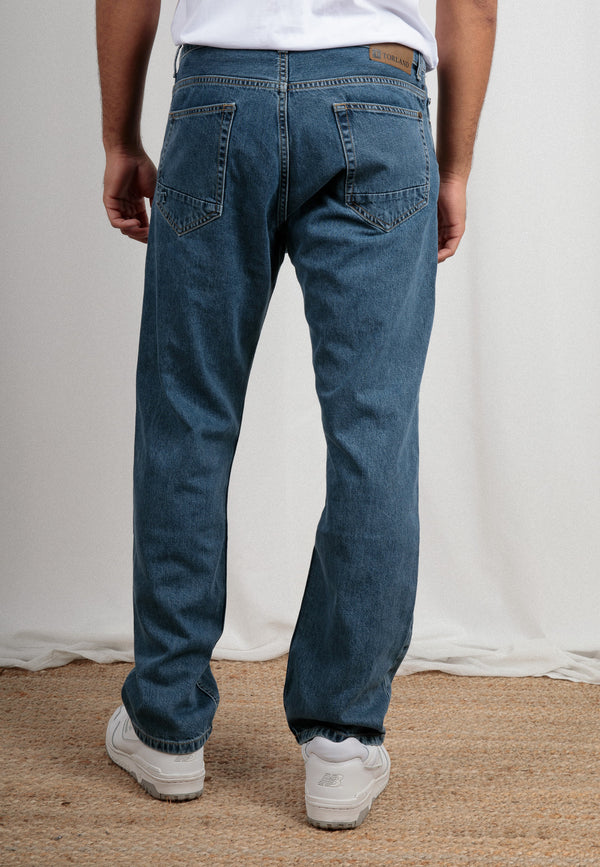 SVEN - Nachhaltige Straight Fit Herrenjeans aus 100% Bio-Denim in Mid Indigo - neue Kollektion