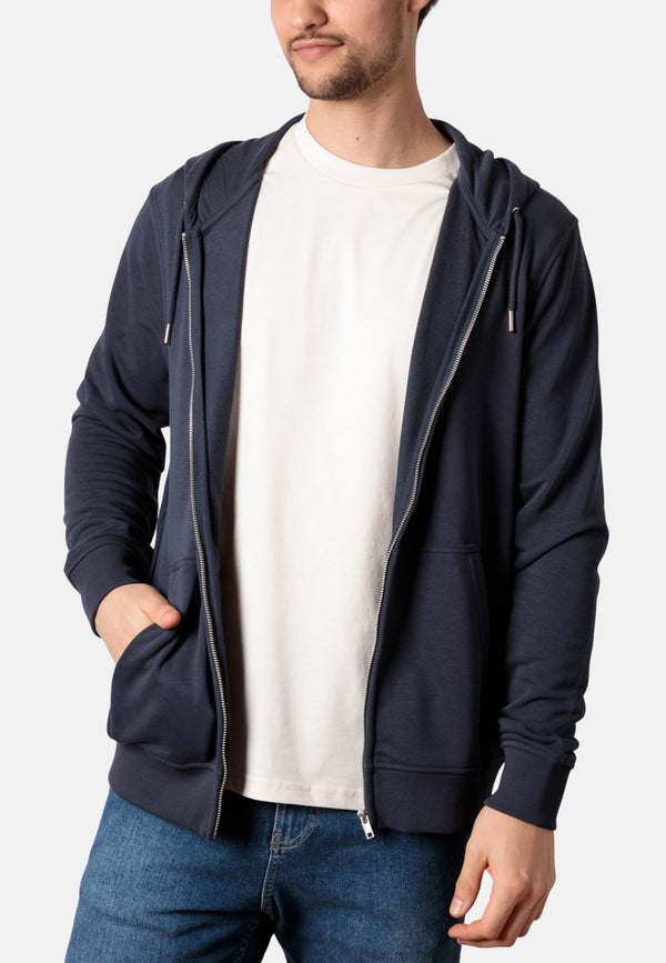 Basic Kapuzen-Sweatjacke "Zeno"