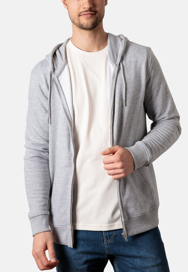 Basic Kapuzen-Sweatjacke "Zeno"