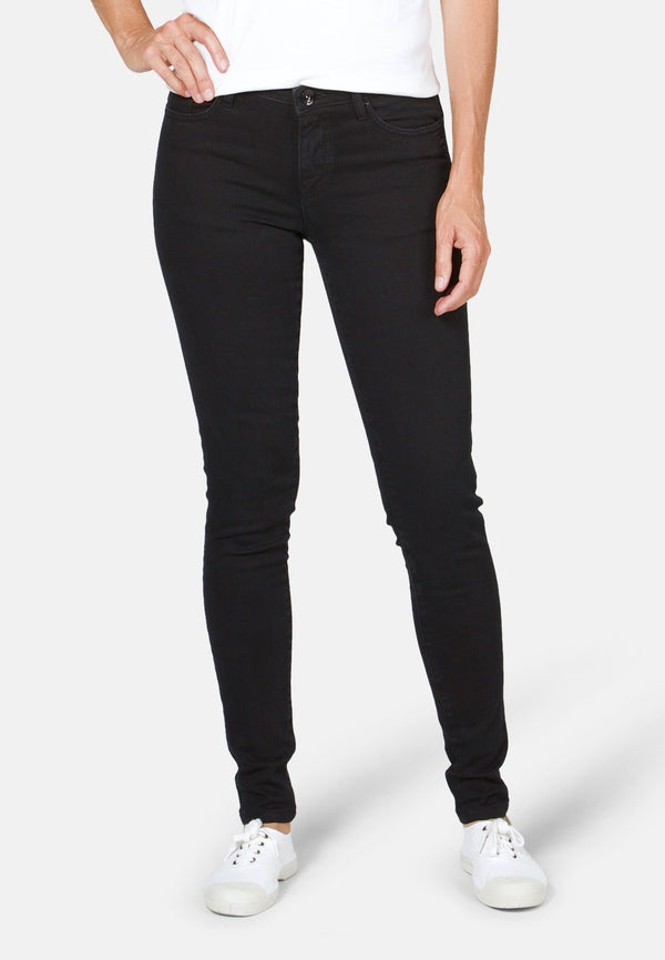 Skinny Fit – schwarze Damenjeans "ROSA" - TORLAND