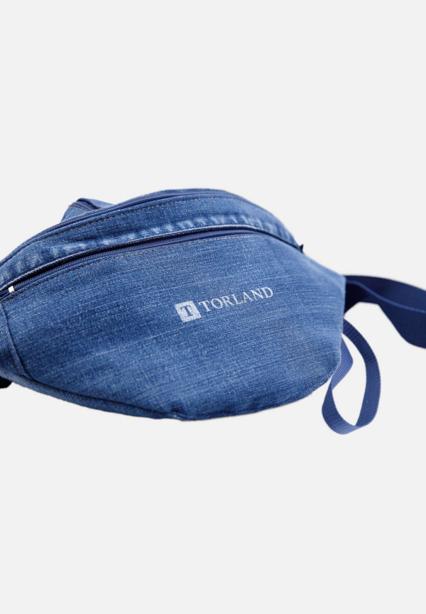 Upcycling Bauchtasche "BAUCK" - Denimblau - TORLAND