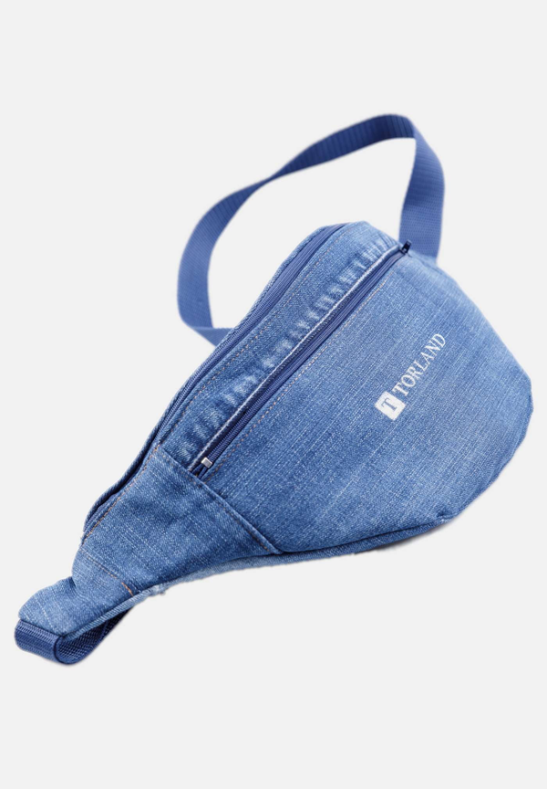 Upcycling Bauchtasche "BAUCK" - Denimblau - TORLAND