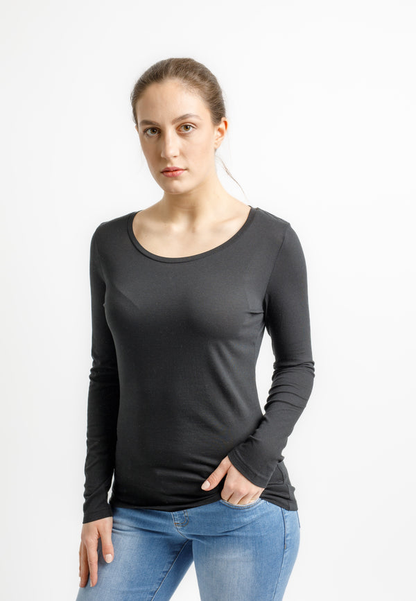 SINGER | Nachhaltiges Longsleeve für Damen aus 100% Bio-Baumwolle