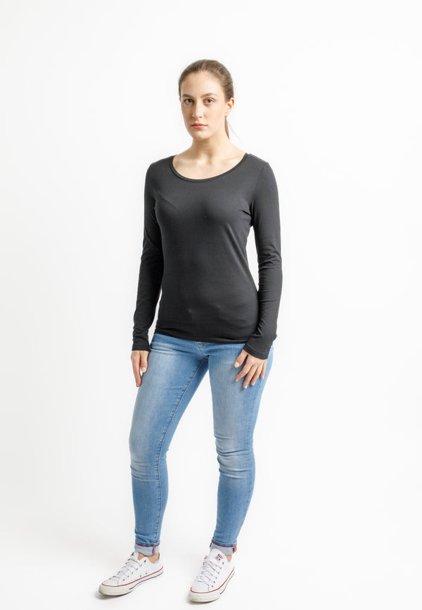 SINGER | Nachhaltiges Longsleeve für Damen aus 100% Bio-Baumwolle