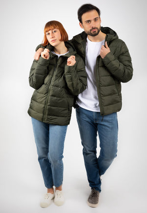 Unisex Winterjacke mit Kapuze 